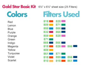 Gold Star Basic Kit - 6½" x 6½" sheet size (25 Filters)