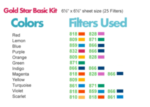 Gold Star Basic Kit - 6½" x 6½" sheet size (25 Filters)